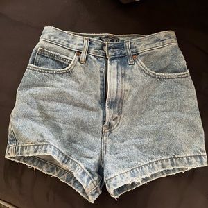 Abercrombie High-Rise Denim Shorts